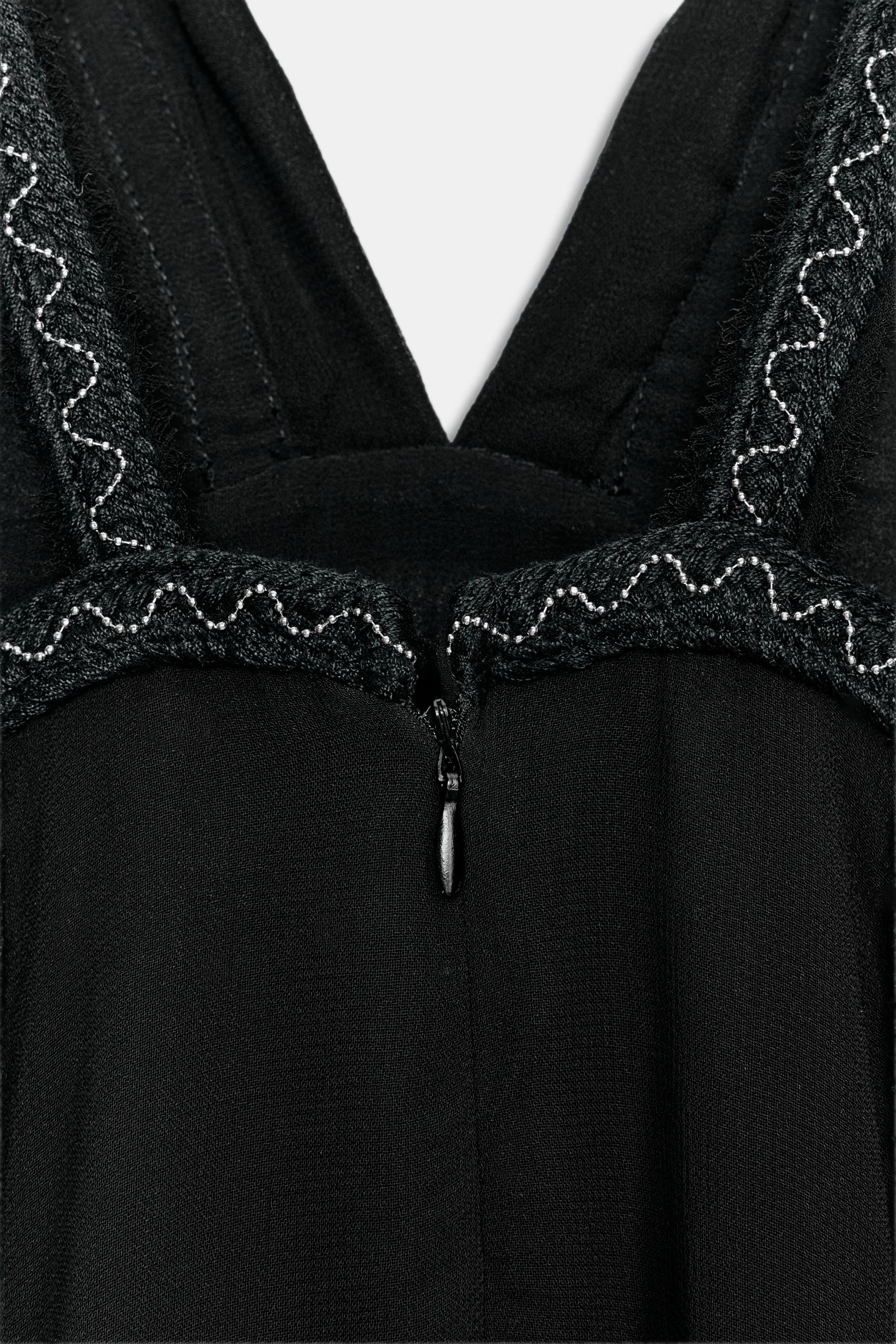 ZW COLLECTION EMBROIDERED BEADED DRESS